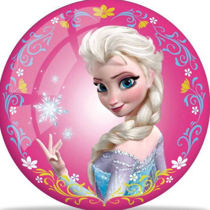 Elsa snow queen pink background 20 cm