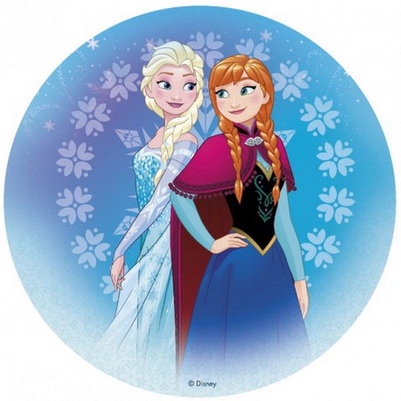 Elsa & Anna Snow Queen drawing 20 cm