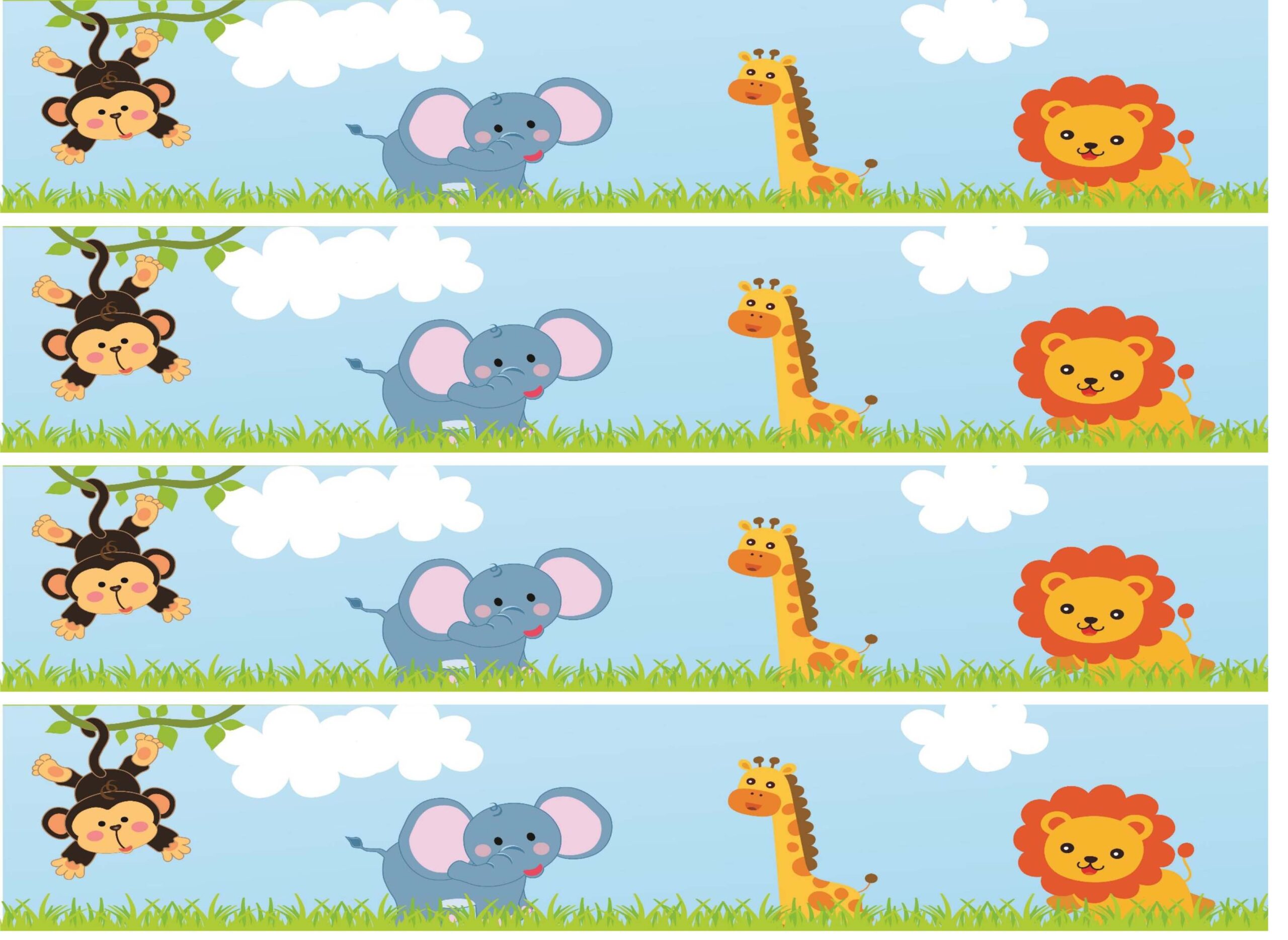 jungle dieren schetsen