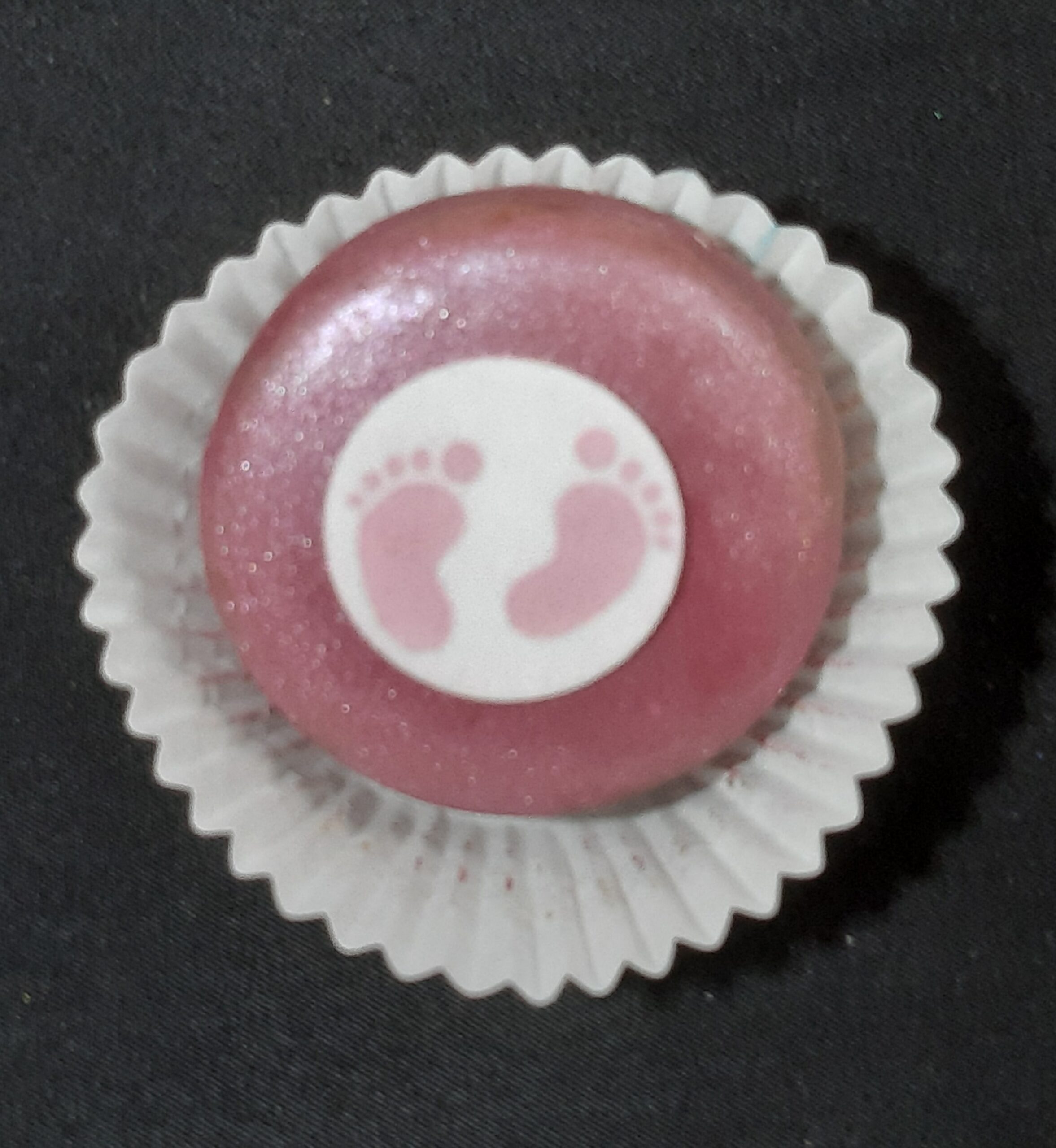 roze voetjes decor 2,5 cm - Afbeelding 3