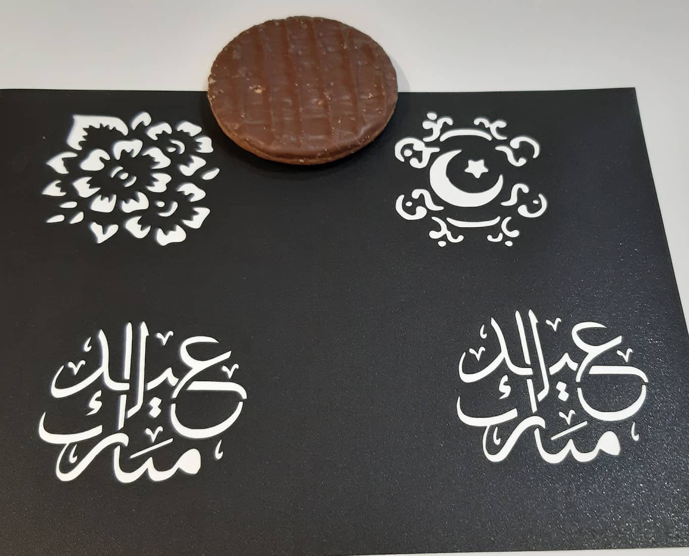 Eid Mubarak kalligrafie stencil magnum, koekjes - Afbeelding 2