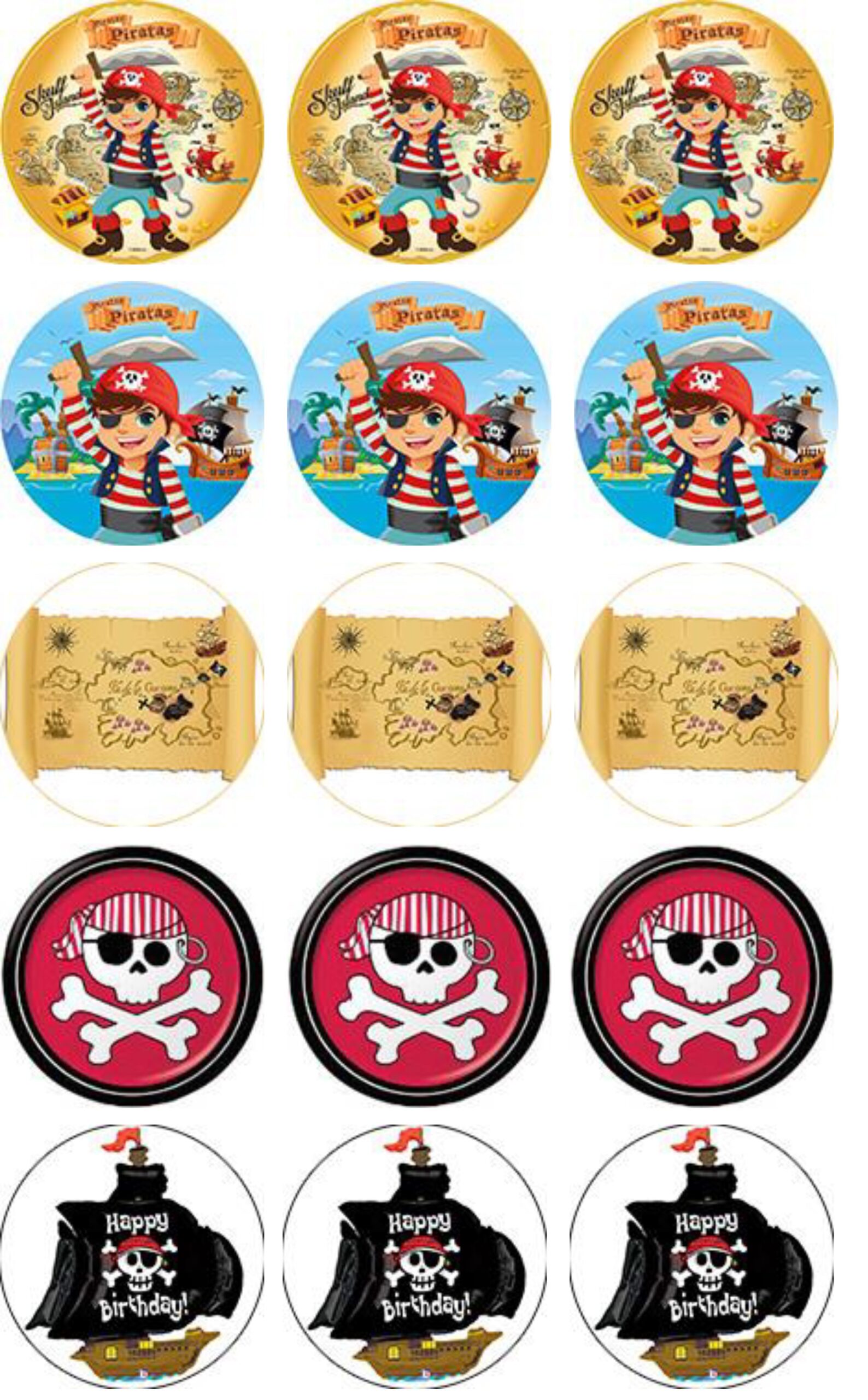 pirates disques cupcake