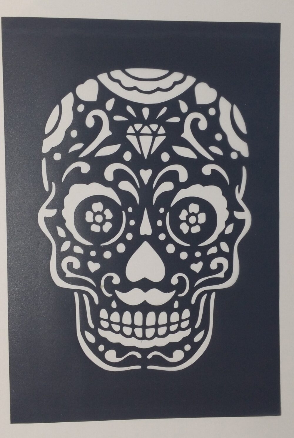 schedel & calavera stencil taart stencil