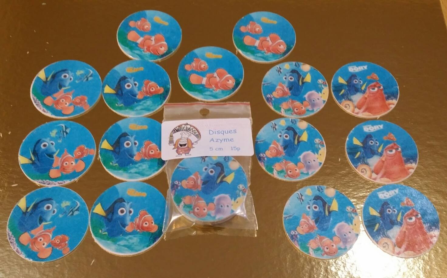Nemo disque cupcake