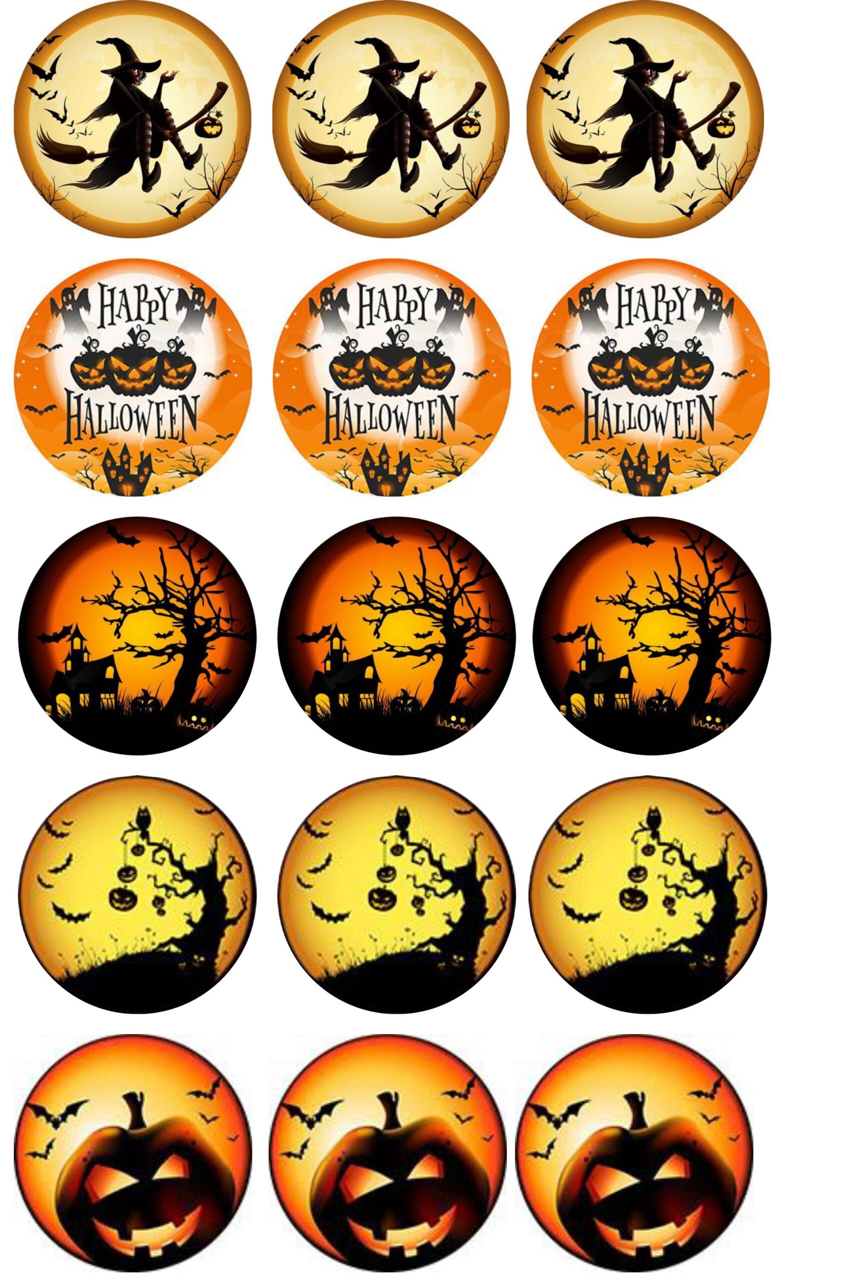 Halloween-cupcakeschijven