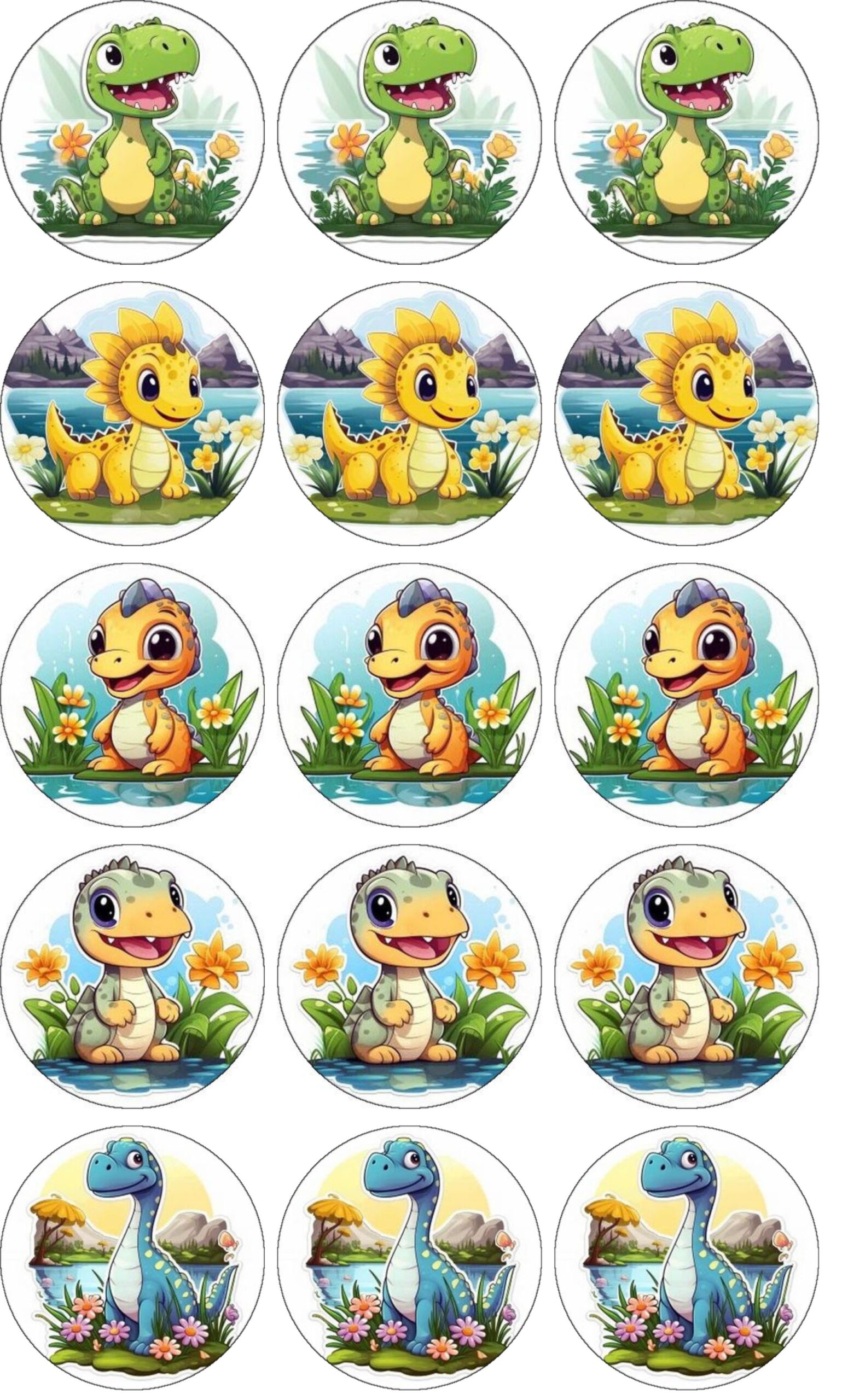 cupcake dinosaures bébés