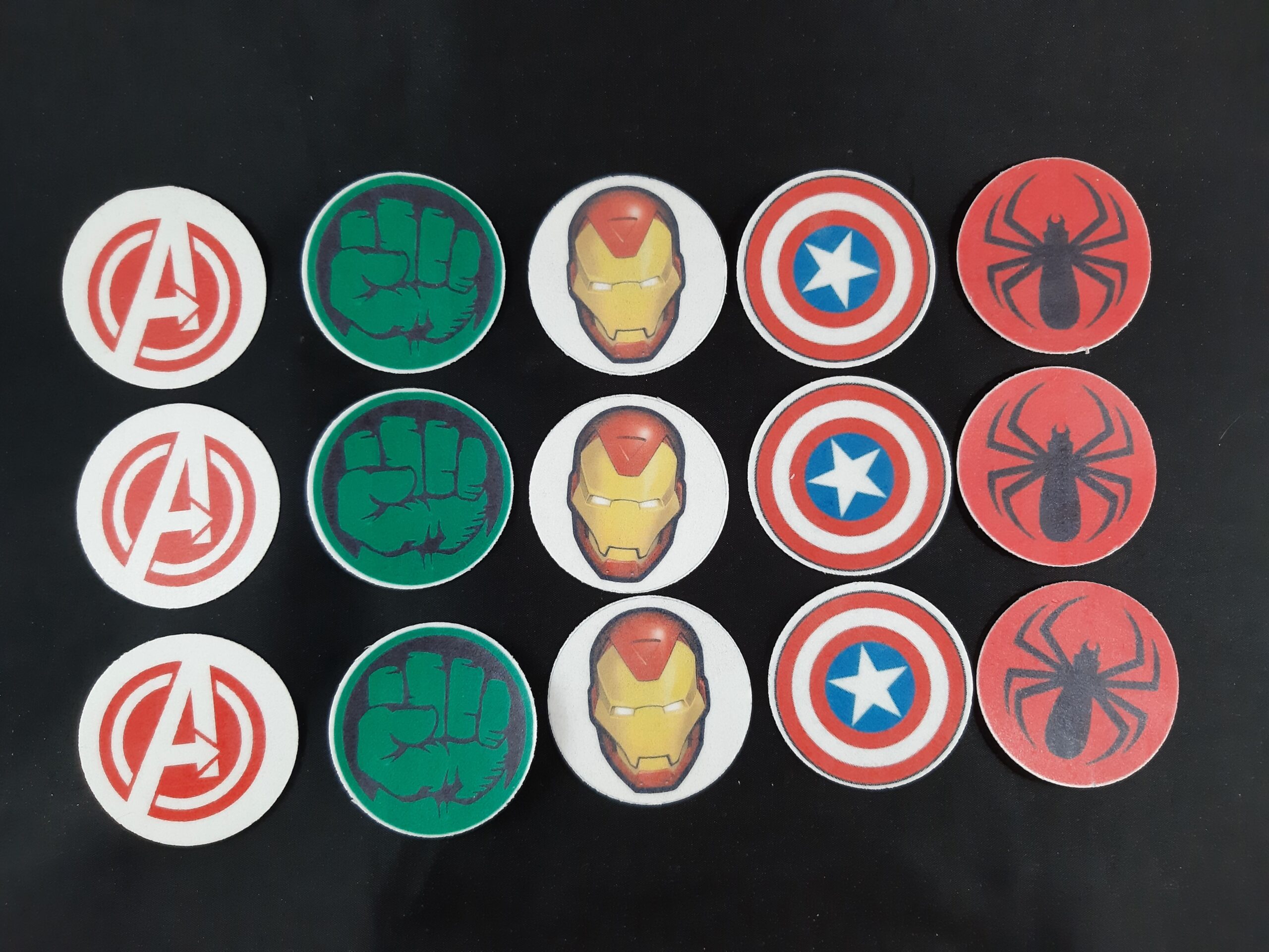 Avengers cupcakeschijven